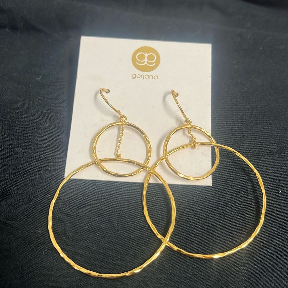 GORJANA DOUBLE HOOP EARRINGS